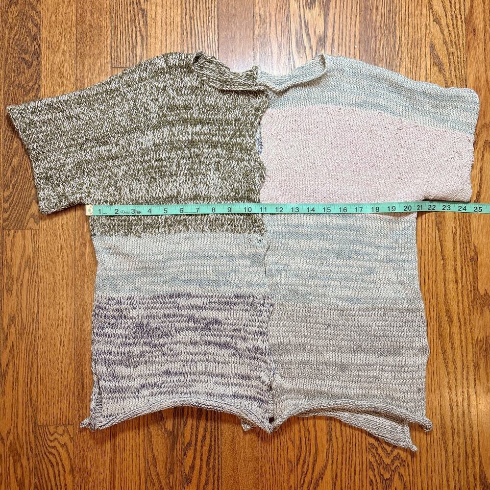 Skif International Artisan Colorblock Patchwork Knit Sweater‎ Top M/L - Picture 7 of 7